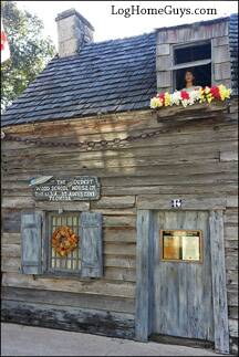 Oldest Schoolhouse in United States made from Cypress posted by LogHomeGuys.com