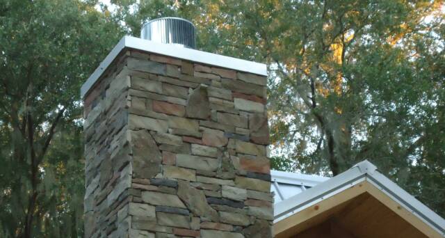log home custom chimney cap