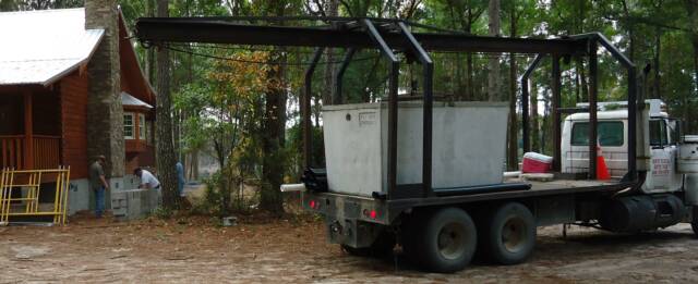 log home septic tank
