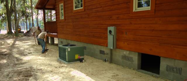 lorida log cabin finish grading