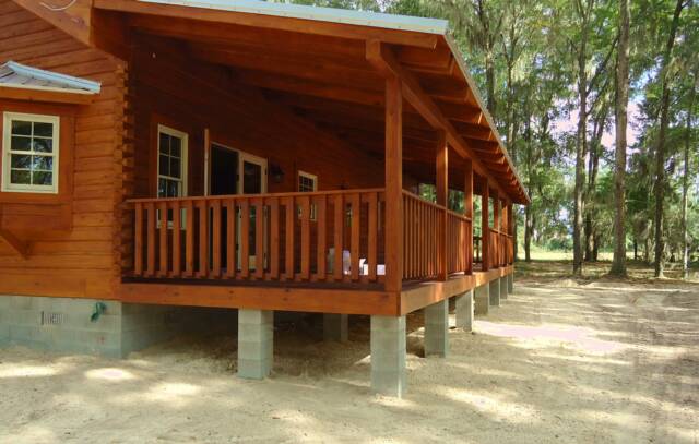 florida cypress log home grading