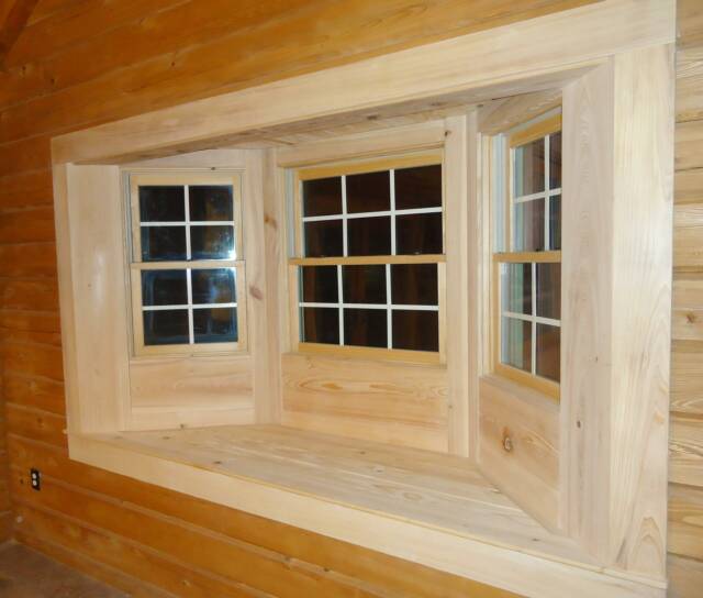 cypress bay window trim