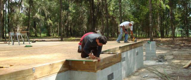 loghome floor sheathing