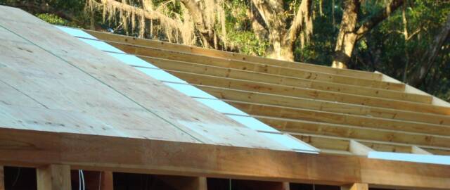 log home roof insulation