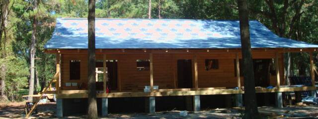 log home Peel & stick substrate