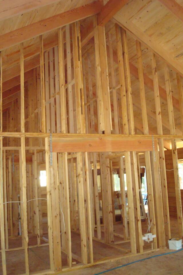 florida log home interior walls
