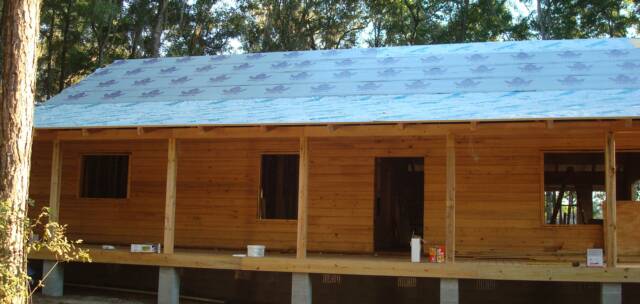 log cabin in florida dry-in