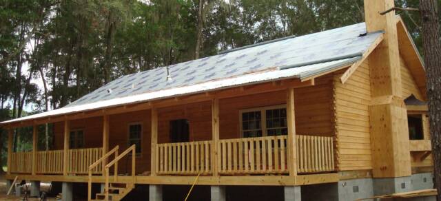 florida log cabin kit install