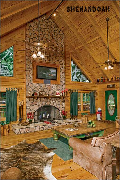 Log Home Guys Shenandoah Floor Plan Greatroom