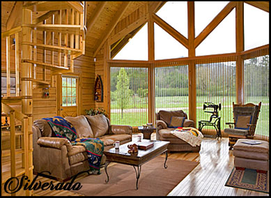 Silverado Cypress Log Home Photo by LogHomeGuys.com - 866-306-1697