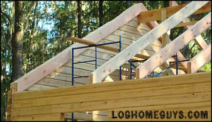 Cypress Log Home Dry-in By Log Home Guys