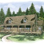 Manatee Log Home by Log Home Guys of Lake City, Fl. 32055, 866-306-1697

First Floor 1264 Sq. Ft.
Second Floor 819 Sq. Ft.
Total Heated Space 2083 Square Feet
Open Deck 360 Sq. Ft.
Covered Porch 640 Sq.Ft.
Balcony 60 Sq. Ft.