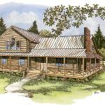 Heartland Log Home by Log Home Guys of Lake City, Fl. 32055, 866-306-1697

First Floor 1392 Sq. Ft.
Second Floor 717 Sq. Ft.
Total Heated Space 2109 Square Feet
Covered Porch 560 Sq. Ft.