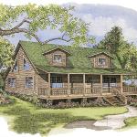 Lockloosa Loghome by Log Home Guys of Lake City, Fl. 32055, 866-306-1697

First Floor 960 Sq. Ft.
Second Floor 504 Sq. Ft.
Total Heated Space 1464 Square Feet
Covered Porch 320 Sq. Ft.