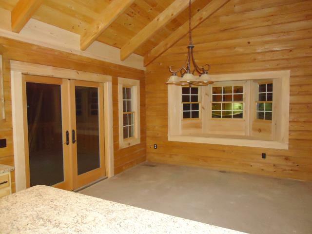 cabin log kit dining area
